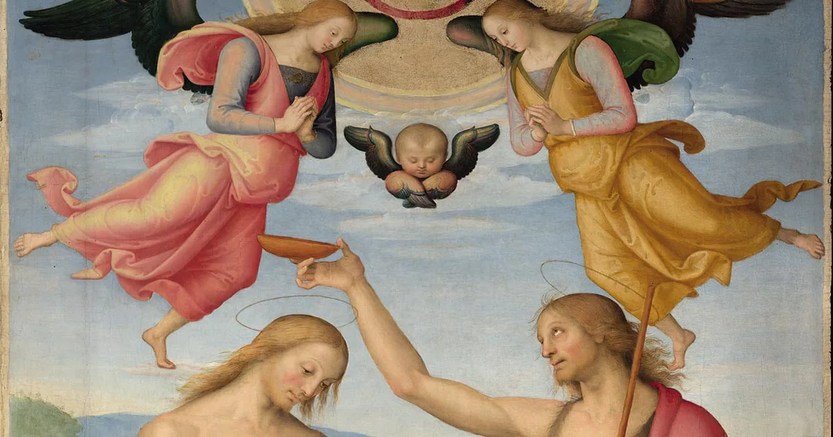 Mostre Perugino Il Battesimo Di Cristo Arte A Palazzo Marino