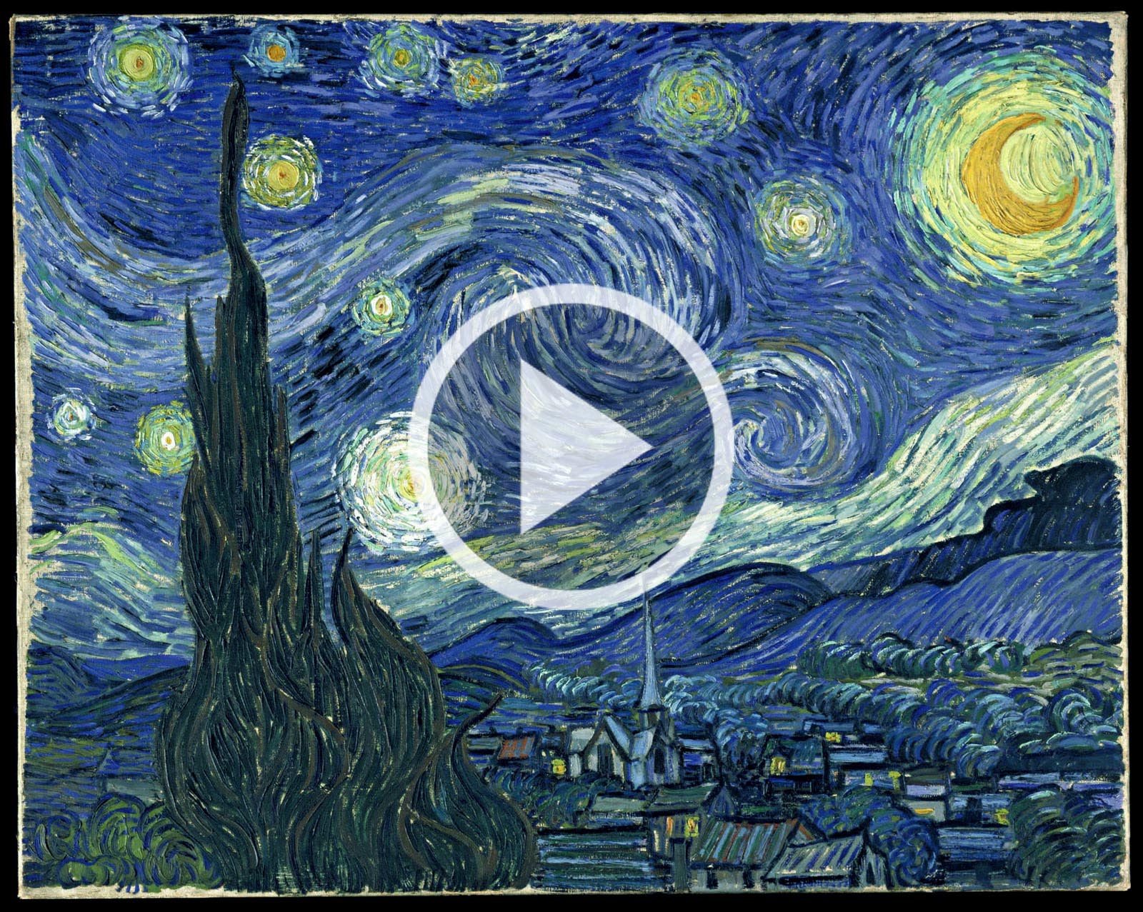 Video - In movimento la notte stellata di Van Gogh e i vortici