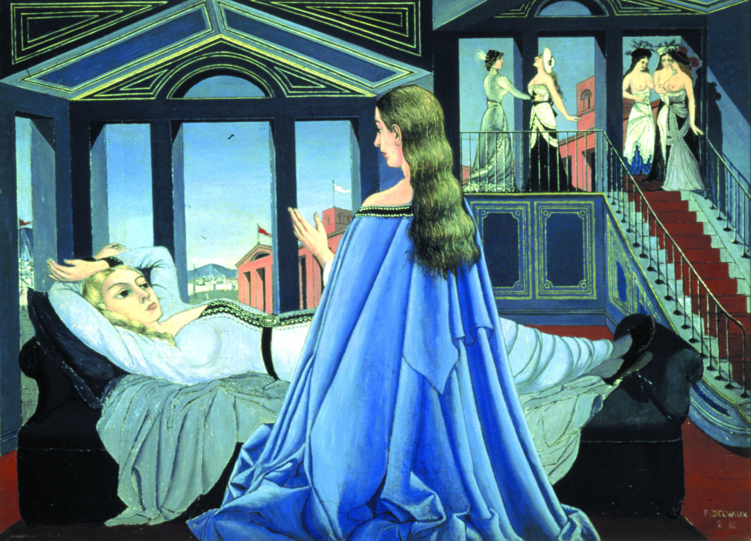 Paul Delvaux Stazioni Labirinti Notti Blu E Donne Nude Desiderio E